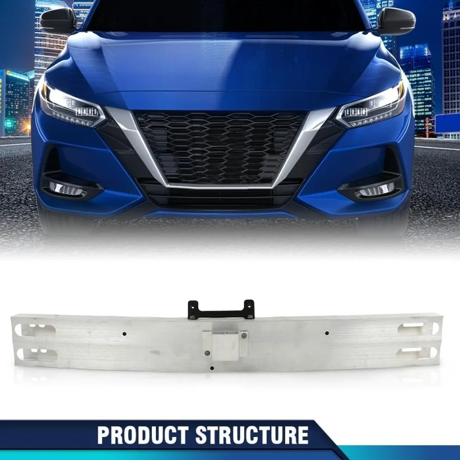 เหล็กเสริมกันชนหน้าสีเงิน เพื่อความปลอดภัยและความทนทานที่ยิ่งขึ้นในรถยนต์นิสสัน อัลติมา รุ่นปี 2019-2023