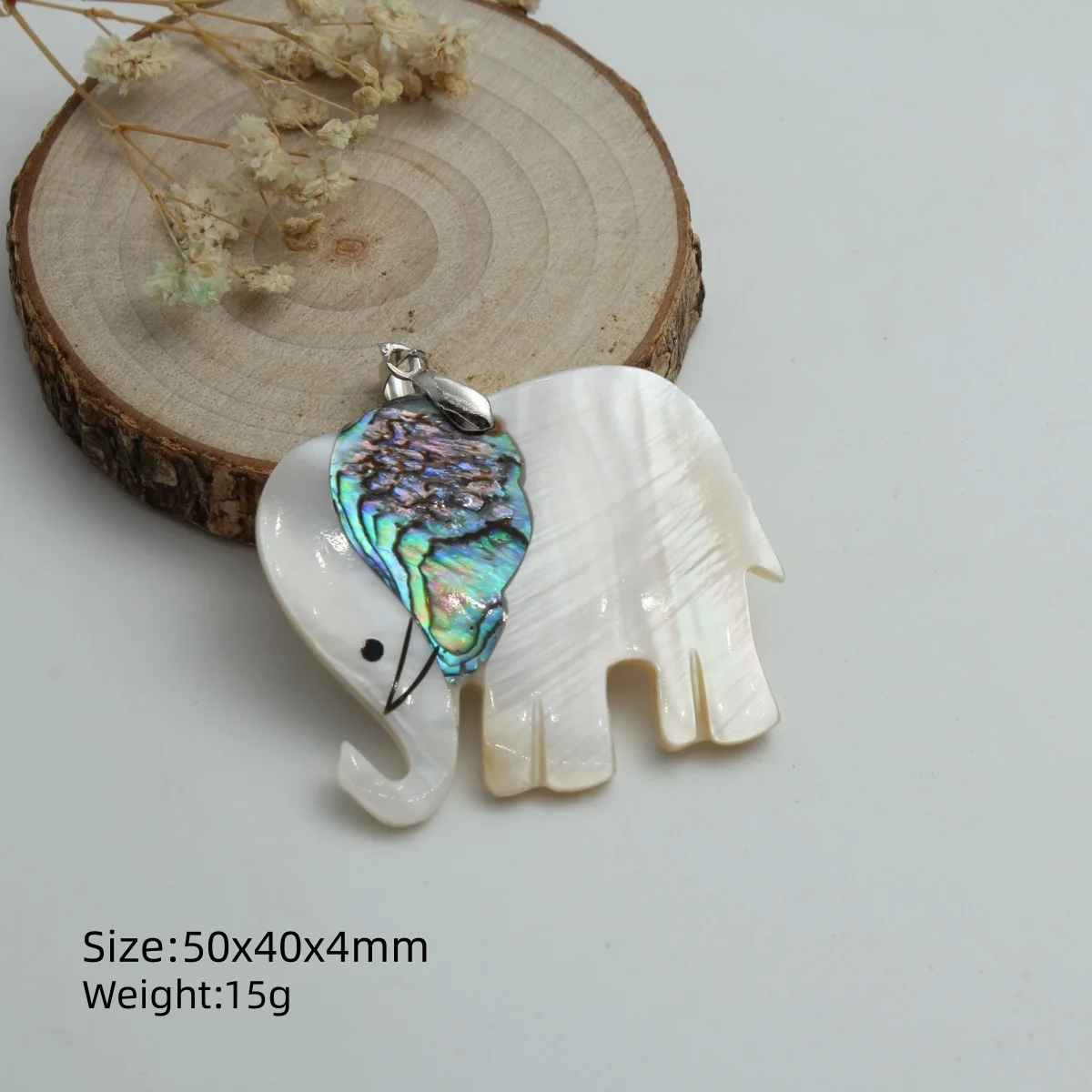 Multi style elephant natural popular shell pendant for jewelry DIY accessories accessories