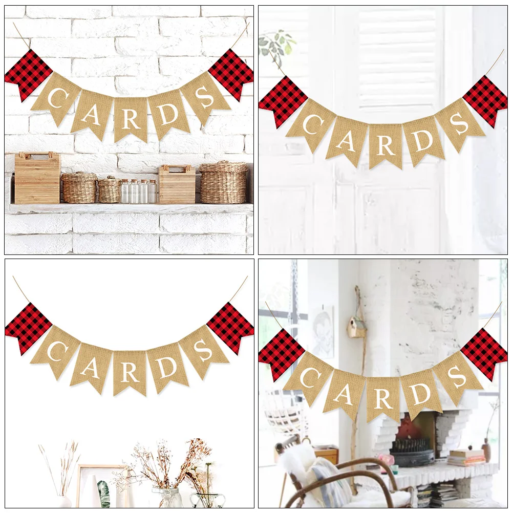 

Linen Swallowtail Graduation Hanging Bunting Graduation Hanging Party Decoration Reusable Supplies