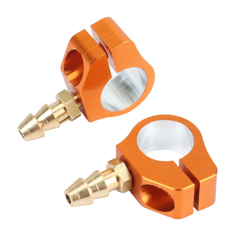 2 Pcs RC Boat 9Mm Reoiling Nozzle Brass Tube Boat Shaft Sleeve Lubricating Oil Faucet Clips For RC Petrol Boat