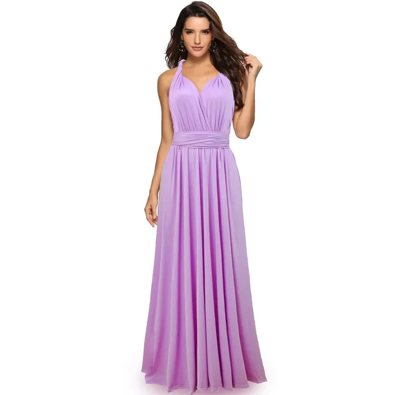 Women high quality sexy boho maxi evening dress bandage long dress wedding party multiway bridesmads convertible infinity robe