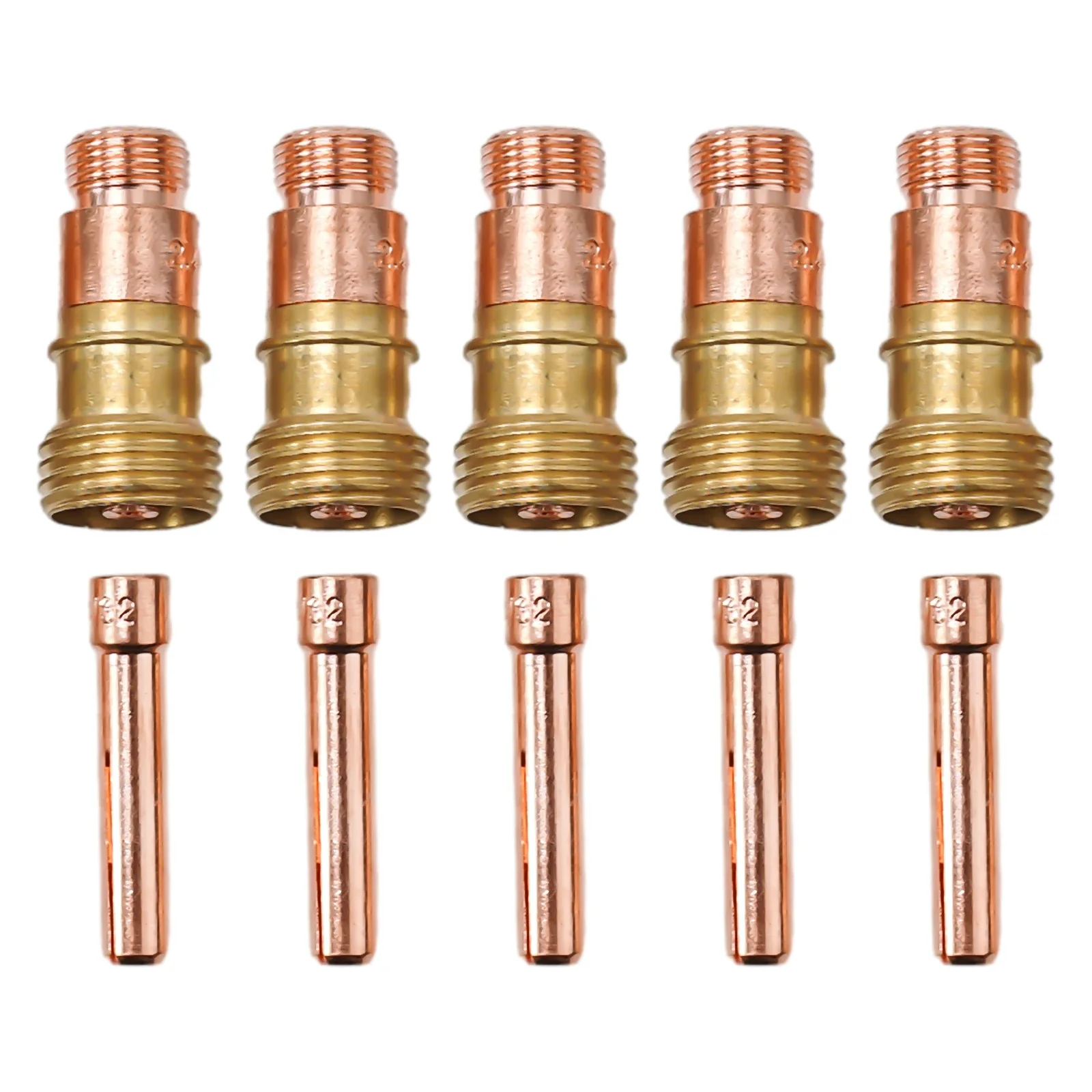 10pc TIG Collet & For Stubby Gas Lens Kit for DB SR WP 17 18 26 Includes 17GL332 and 10N24S Professional Welding Accessories view 6