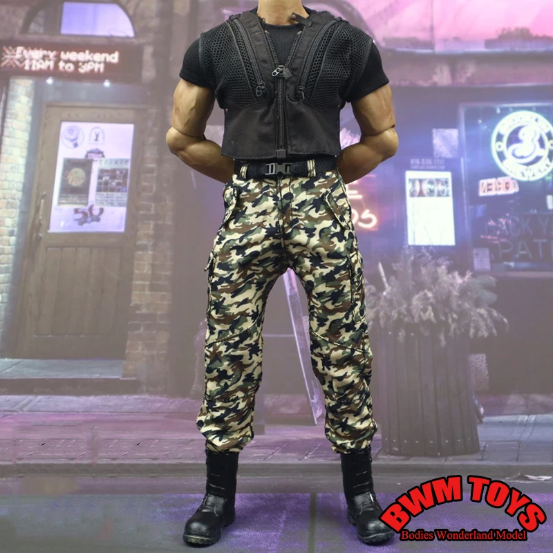 SKM020 1/6 трендовая классическая мужская одежда, боевые брюки-карго, повседневный ремень, аксессуар для 12-дюймового сильного солдата AT027, экшн-фигурка, тело