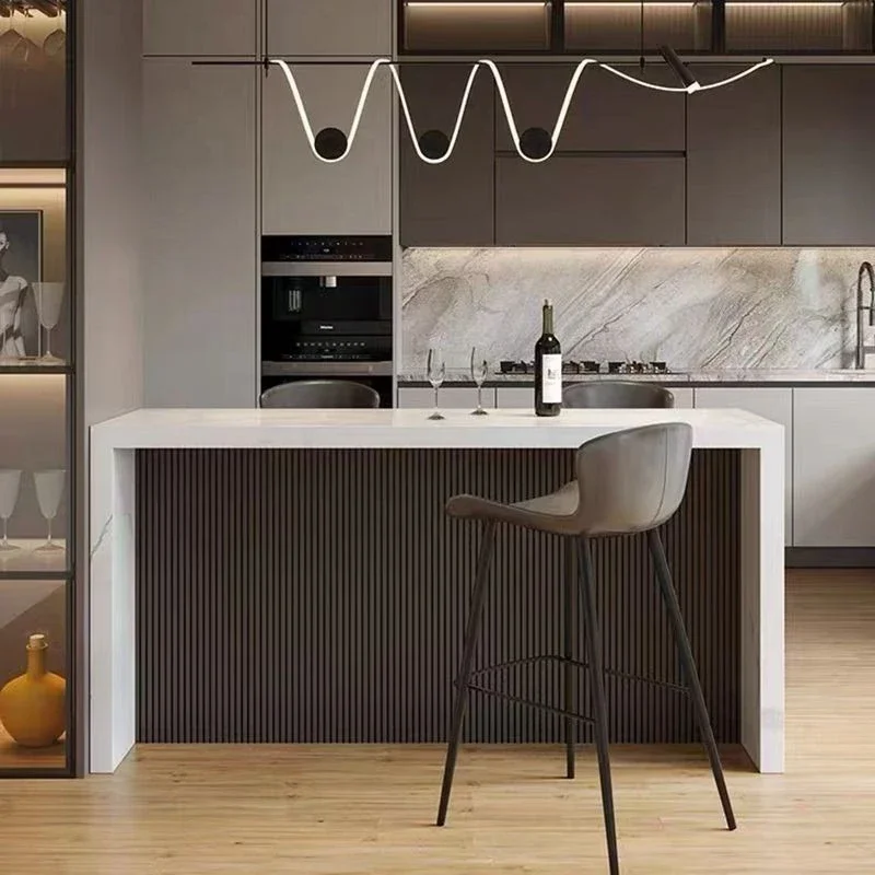 

Home Bar Marble Dining Table Integrated Folding Open Living Room Kitchen Partition Long Nakajima Bar