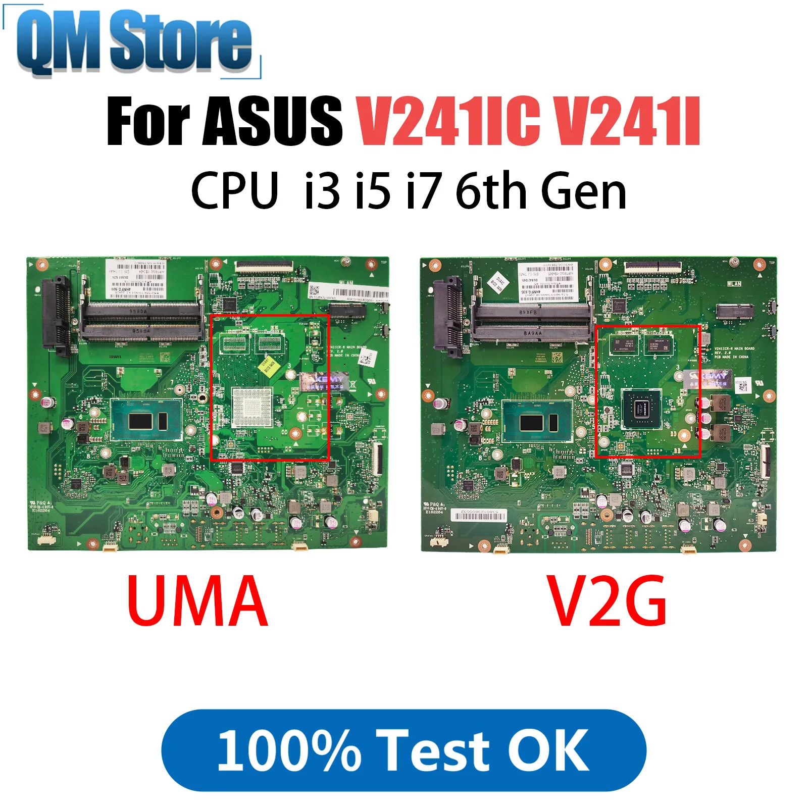 Материнская плата V241IC для Asus V241I V241IC Основная плата универсальной машины с процессором 4405U 4415U I3 I5 I7 930MX протестирована в порядке