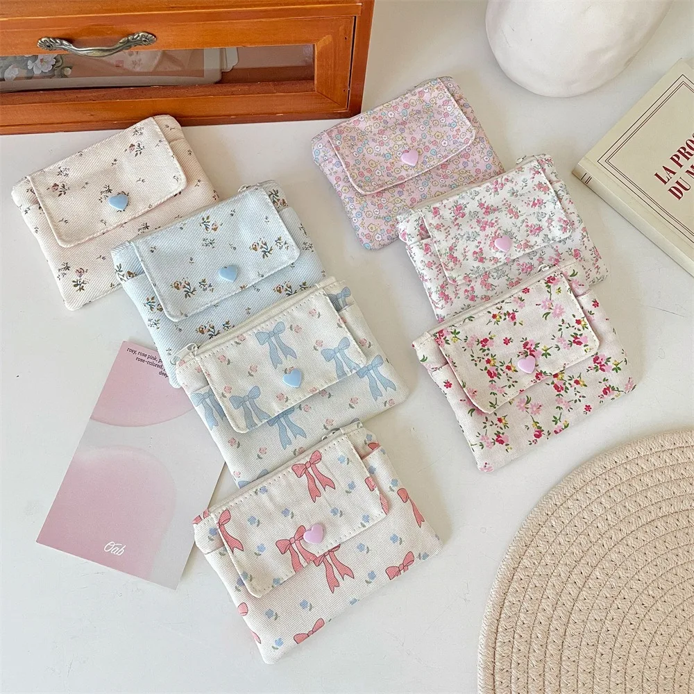 Portable Large Capacity Coin Purse Multifunctional Lipstick Storage Card Wallets Earphone Storage Double Layer Card Hold