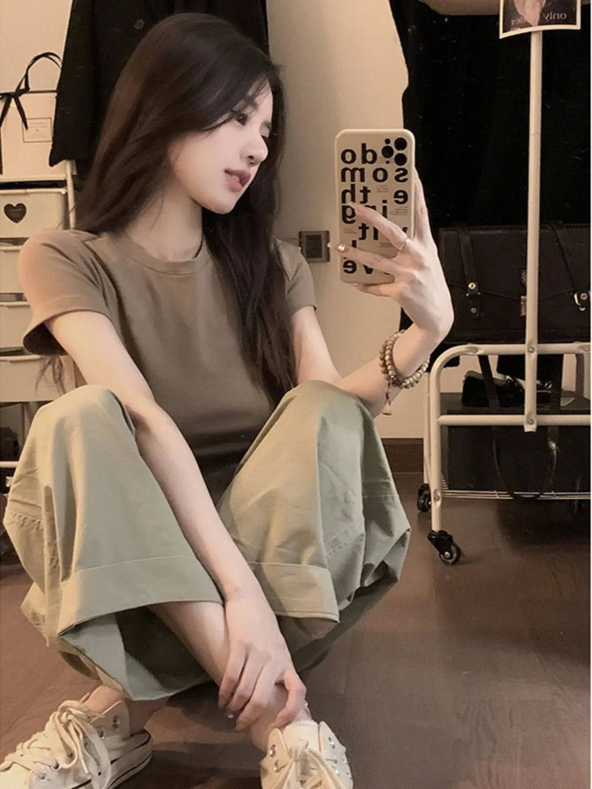 Versatile Workwear Wide Leg Suit Pants Women's Autumn 2024 New High Waisted Slim Design Casual Pants