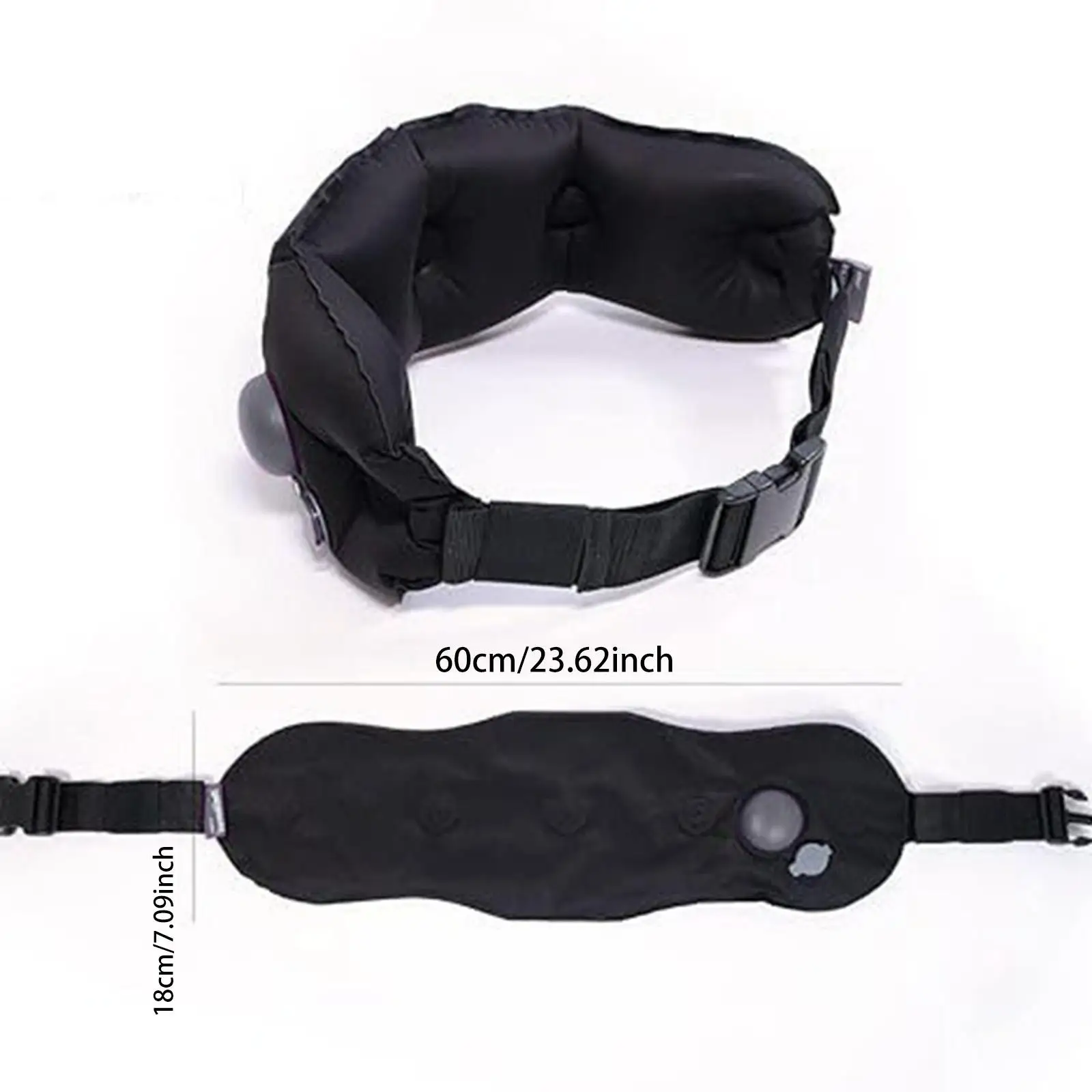 Travel Neck Pillow Quick Inflatable Lightweight Portable Cushion Pillow for Plane Car Office Rest