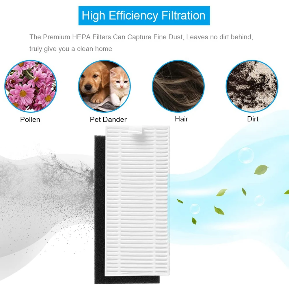 Replacement Main Brush Side Brush HEPA Filter for Eufy RoboVac 11S 15C 30C 35C Robots Vacuum Cleaner Accessories