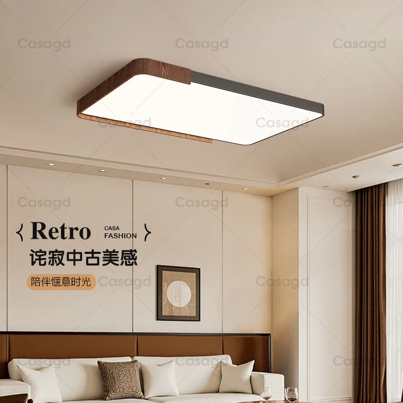 Wabi Sandy Wind Living Room Ceiling Light Medium Ancient Style Modern Simple Bedroom Full Spectrum