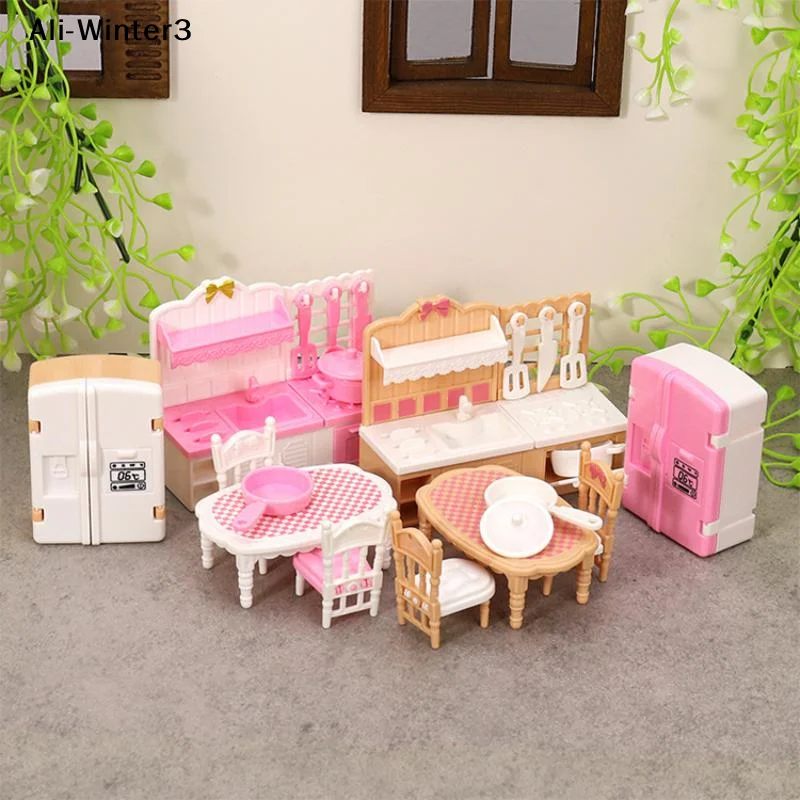 

Миниатюрный двухдверный холодильник для кукольного домика 1:12, модель мебели для столовой, декоративная игрушка