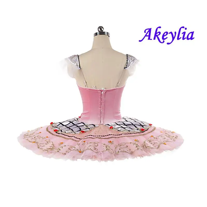 Adult Coppelia Ballet tutu Costume Competition Pink Paquita Professional Tutu white Ballet Pancake Tutu yellow for Child JN0033C