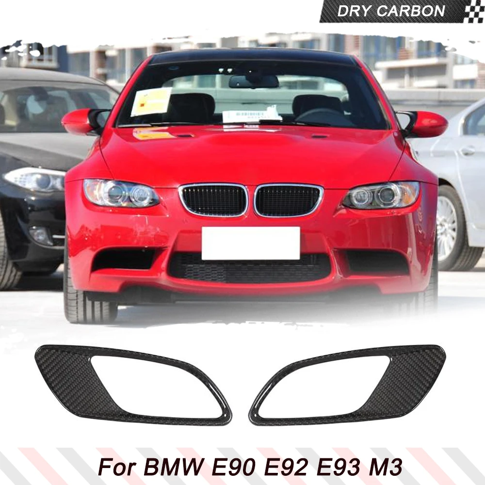 

Real Carbon Fiber Front Hood Fender Vents Trim Fit for BMW 3 Series E90 E92 E93 M3 2009-2013 Front Hood Vents Air Dust Cover