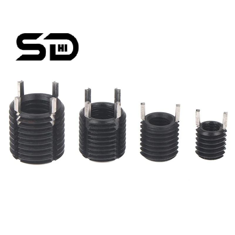 5pcs M8-M14 Keylock Wire Thread Insert ,Helicoil Nut Black Carbon Steel Key-locking Thread Repair Inserts