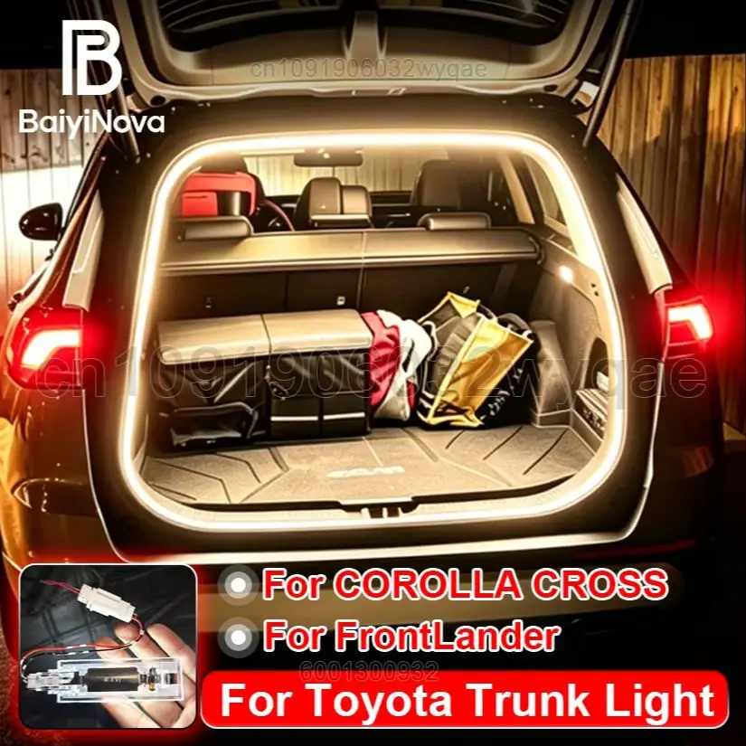 Customized For Toyota FrontLander COROLLA CROSS Car LED Trunk Light Flexible Atmosphere LampTail Box Light Interior Accessories