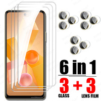 6 in 1 For Infinix Hot 40 Pro Glass Hot40 40i Tempered Glass Note40 GT 20 Pro 5G Screen Protector Protective Lens Film Hot40Pro