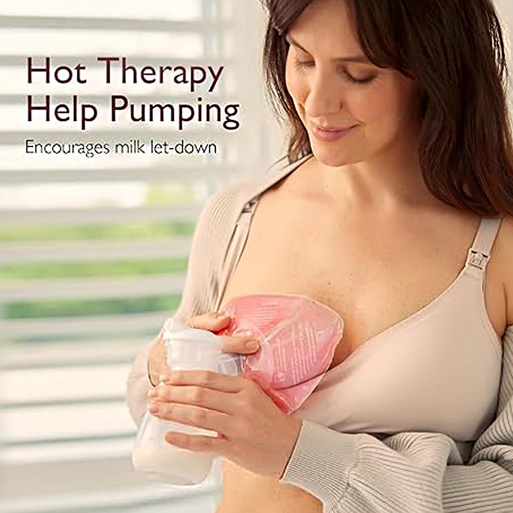 Breast Therapy Packs Hot and Cold Breast Pads Ice Pack Breastfeeding Gel Pads for Relieve Nipple Pain Engorgement Breast Dredge