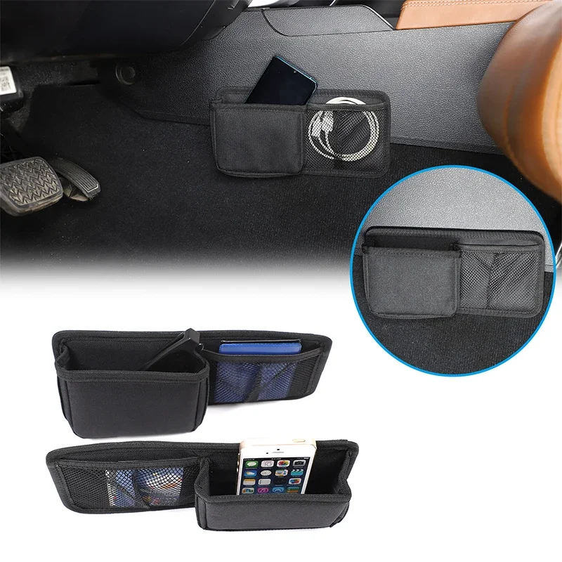 

For 2014-2020 Toyota Tundra Oxford Cloth Black Car Central Control Side Mobile Wallet Storage Bag Car Interior Accessories