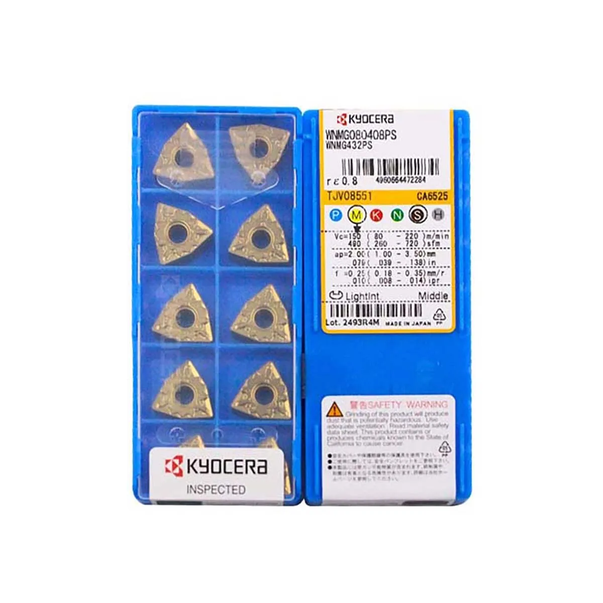 

Kyocera Original WNMG WNMG080412 MS WNMG080408 HQ WNMG080404 MQ WNMG080408TK WNMG080408MS CA6525 Turning Inserts