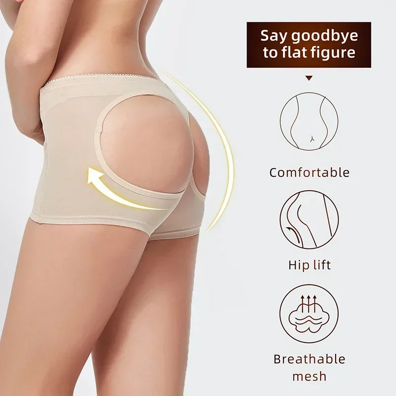 

Seamless Booty Enhancer, Tummy Control, Body Shaper Briefs Underwear, Women's Butt Lifter Panties, Top Waist Trainer, Polyester