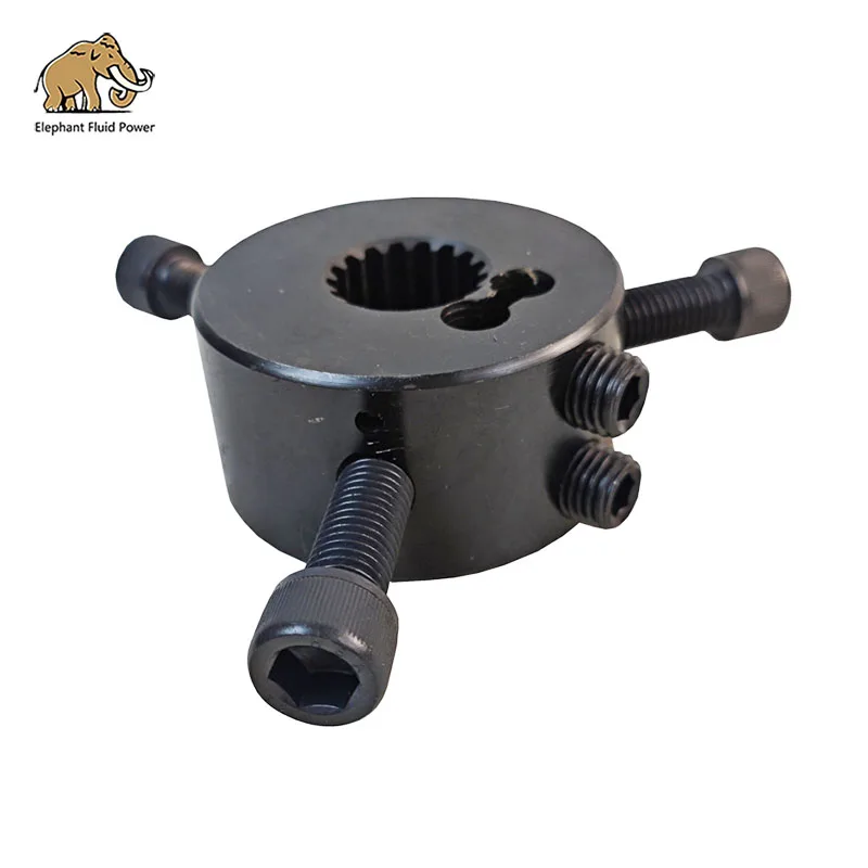 High quality Excavator Hydraulic Pump parts Rubber Coupling Spline 43# 14cm 3 hole 17T 85*32*27*45