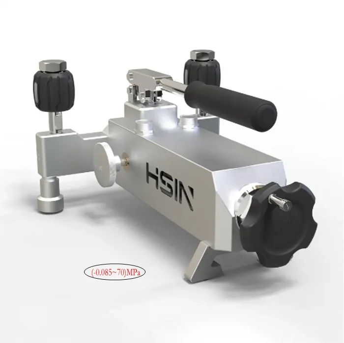 

HSIN615 Portable Hydraulic Pressurized Calibrator Pump 700bar High Pressure Test Pressure Gauge Calibration Hand Pump 0.02%F.S