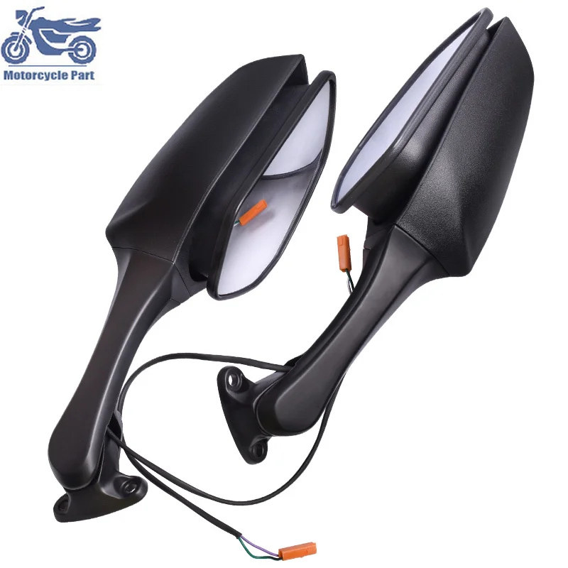 

Motorcycle Rearview Rear View Mirrors LED Turn Signal For Kawasaki Ninja ZX10R ZX-10R ZX 10R 2011-2015