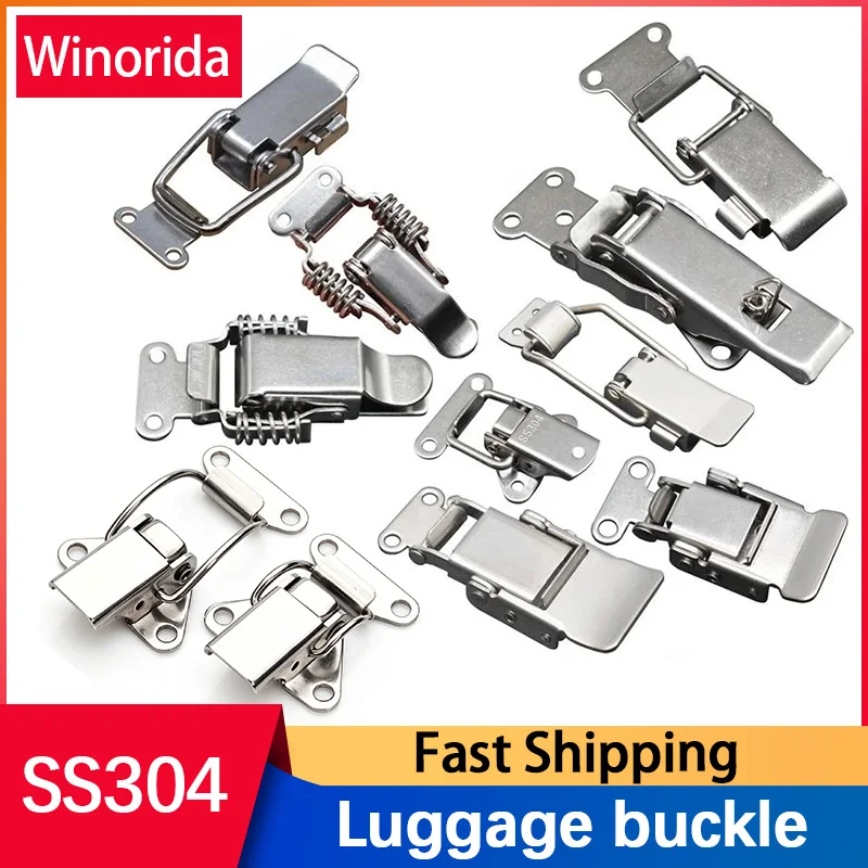 304 stainless steel Box Lock Buckle Luggage Compartment Lock Door Bolt Quick Buckle Fixing Tool