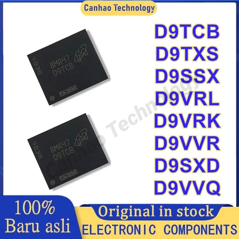 

1PCS New Original D9TCB D9VVQ D9SXD D9VVR D9SSX D9VRL D9VRK D9TXS BGA DDR5 video memory particles chip In Stock