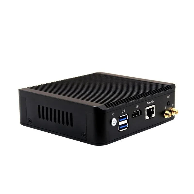 Cheapest J4125 Mini PC Router DDR4   4LAN  Barebone Embedded Industrial Thin Client PC Fanless Mini PC
