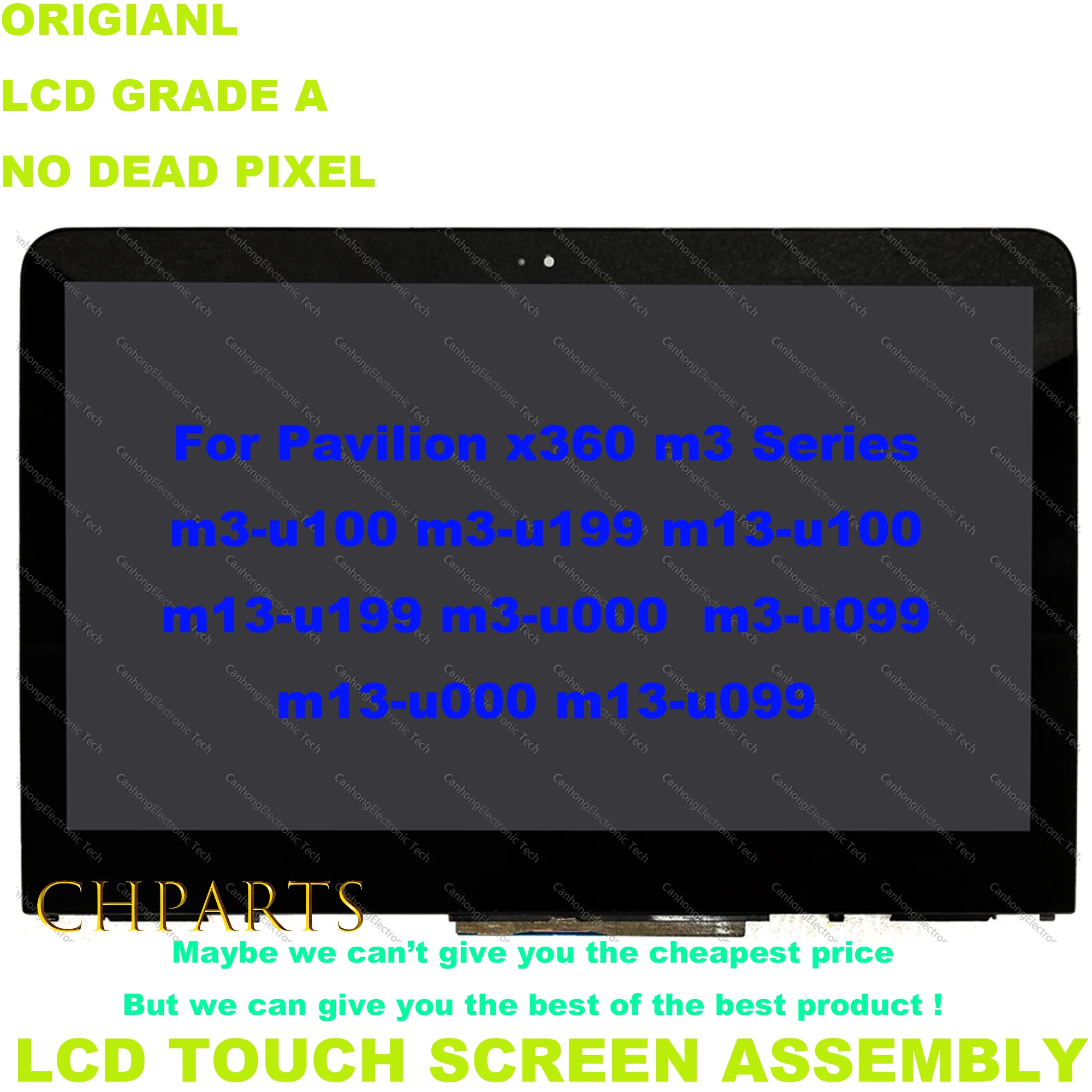 Imagem -02 - Tela Lcd para Computador 13.3 Polegadas Fhd para hp Pavilion 13-u 13-u116ur 13t-cabeças Série Touch Screen Digitalizadora 856019 a 001