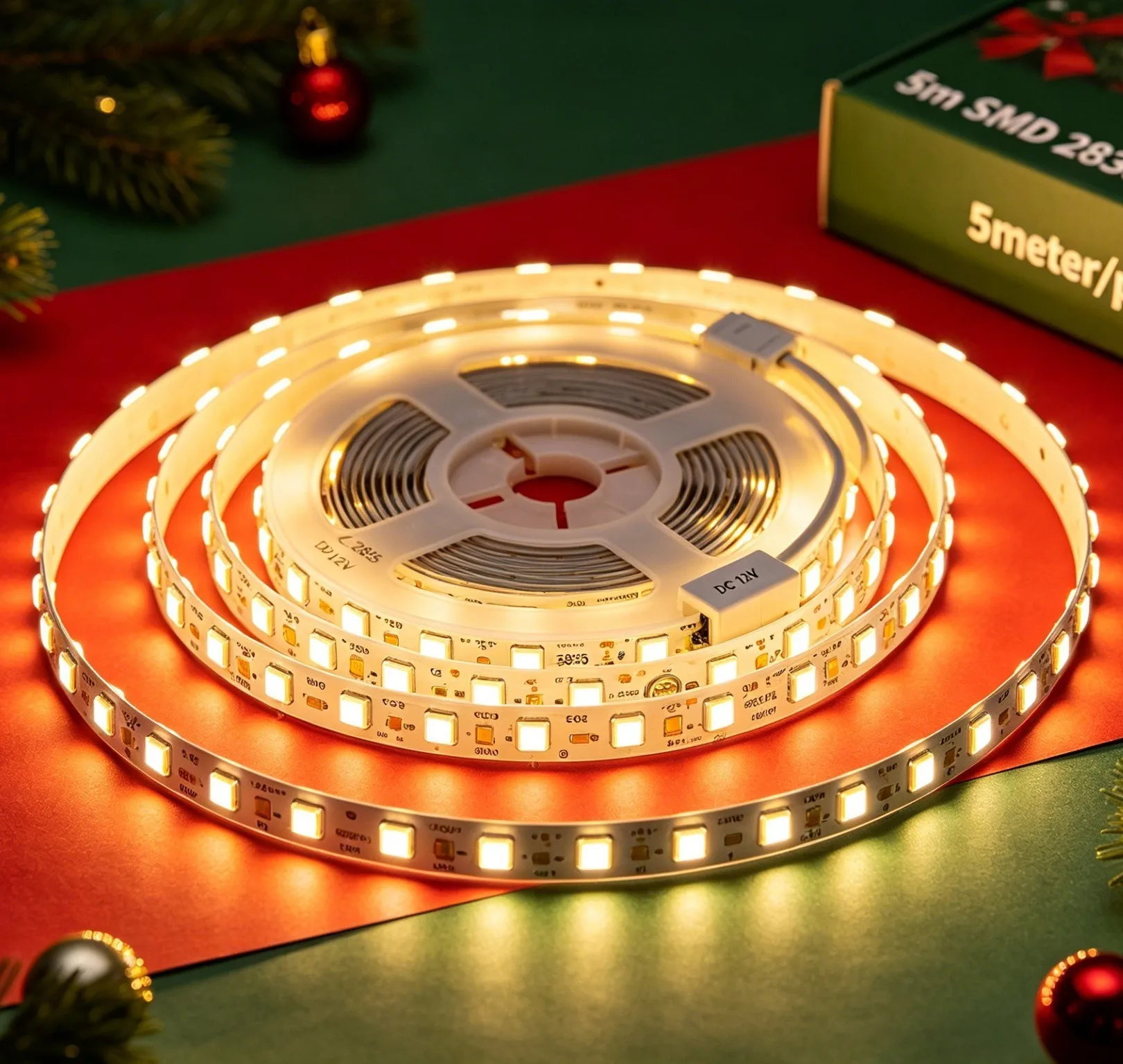 LED Strip Light 5meter/pack  Garland Gaskets 5m SMD 2835 Flexible DC 12V Diode Tape Wire Christmas Lamp 300LEDs