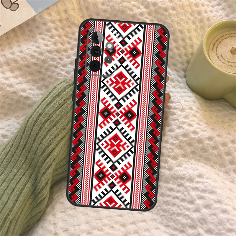 Ukrainian Pattern For Samsung Galaxy A52 A52S A32 A12 A22 A72 A21S A50 A70 A71 A51 A33 A73 A53 Cover Case