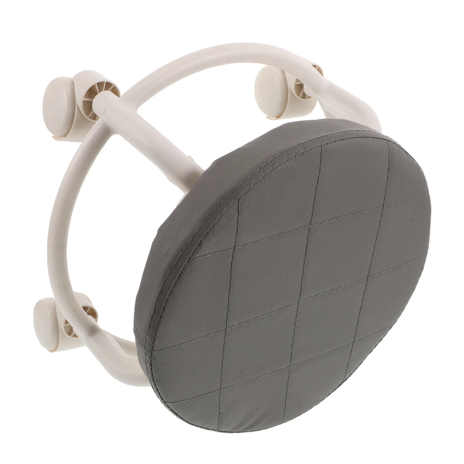 

Низкий трансформируемый стул на колесиках PU 360 ° Поворотная подставка для ног для салона, спа, маникюра, педикюра, дома, офиса, гаража, усиленная, круглая