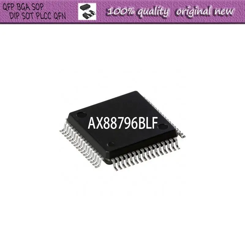 

NEW 2PCS/LOT AX88796BLF AX88796 88796 88796BLF QFP-64