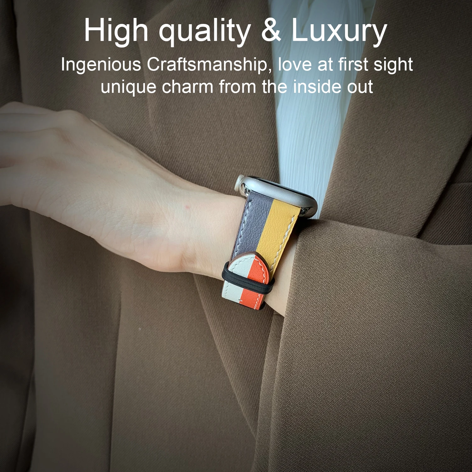 High Quality Handmade Genuine Leather Band for Apple Watch Utral 2 Iwatch Series 10 9 8 7 6 SE 5 45mm 46mm 49mm Bracelet