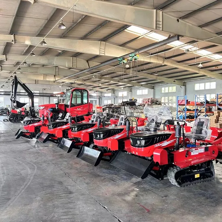 25HP Multifunctional Crawler Rotary Tiller Cultivator Small Plow Rotary Tiller with Attachment