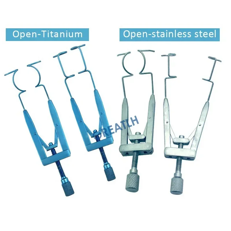 1pcs Titanium/Stainless Steel Lieberman Solid Eye Speculums Ophthalmic Surgical Eye Instrument Opener Eyelid Tools