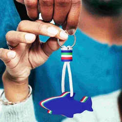3Pcs Floating Keychains EVA Material Dolphin Shark Lifebuoy Shaped Keys Fashion Jewelry Marine Charm Gifts Sailing Surfing