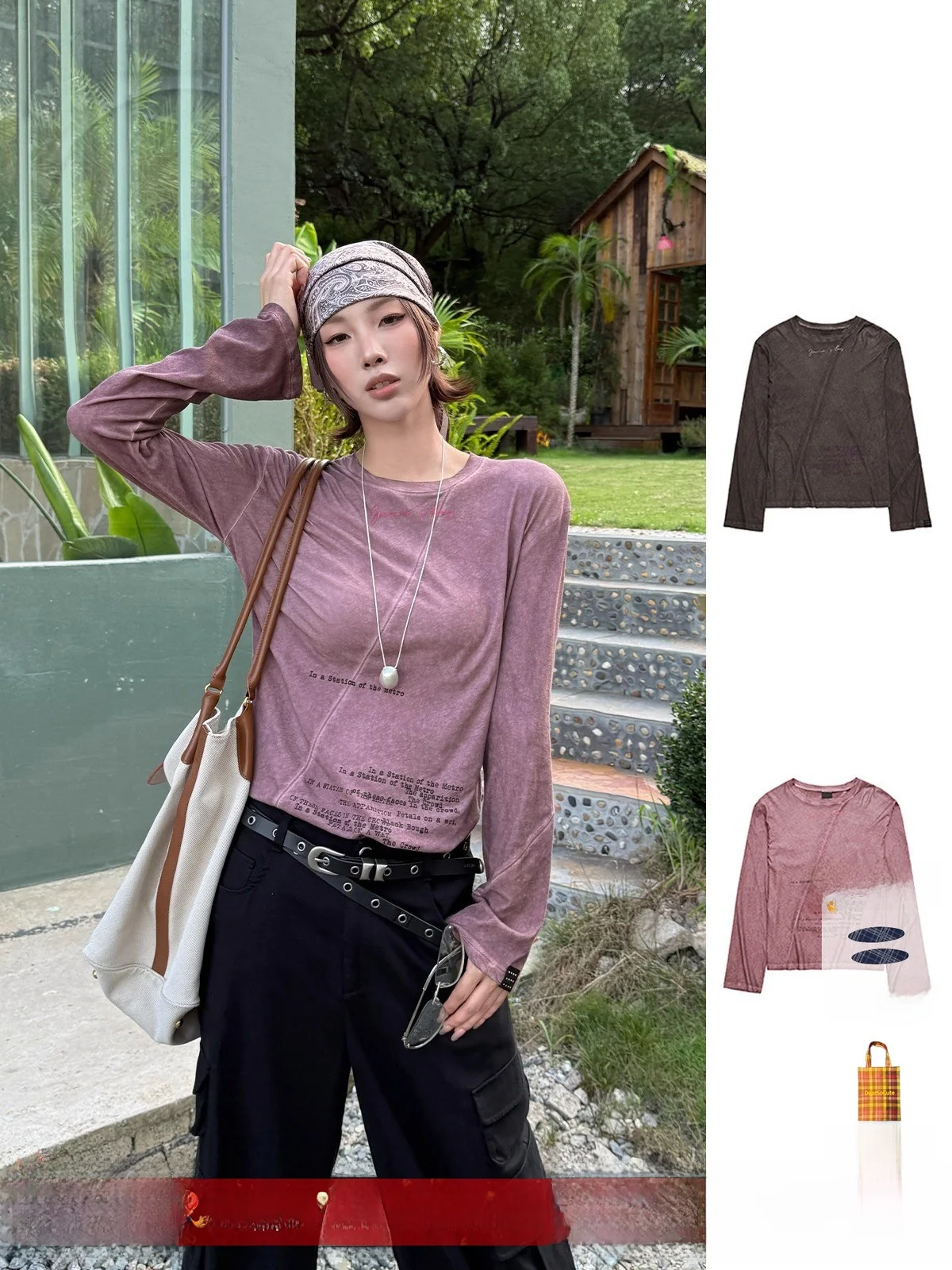 

Футболка с длинным рукавом Brand Long Sve VVNK JANE plus Hand-Pied Store DEARSOCUTE, хлопковая повседневная футболка с креативным принтом