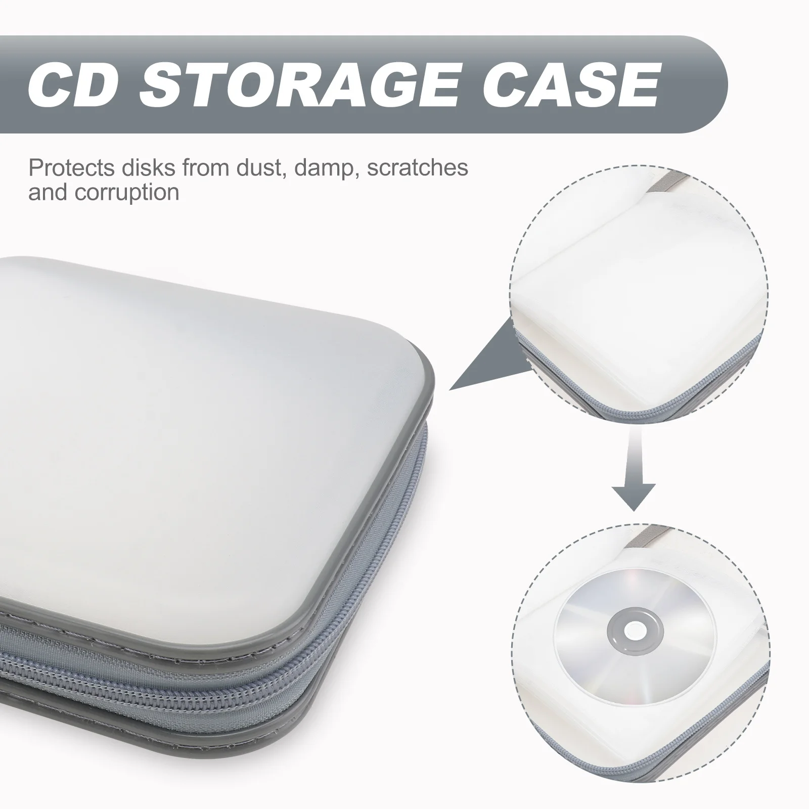 

Disc Zipper Car Cd Dvd Storage Pouch Protector Cds Case Pouch Cd Holder Dvd Bag Case For Car Cds Storage