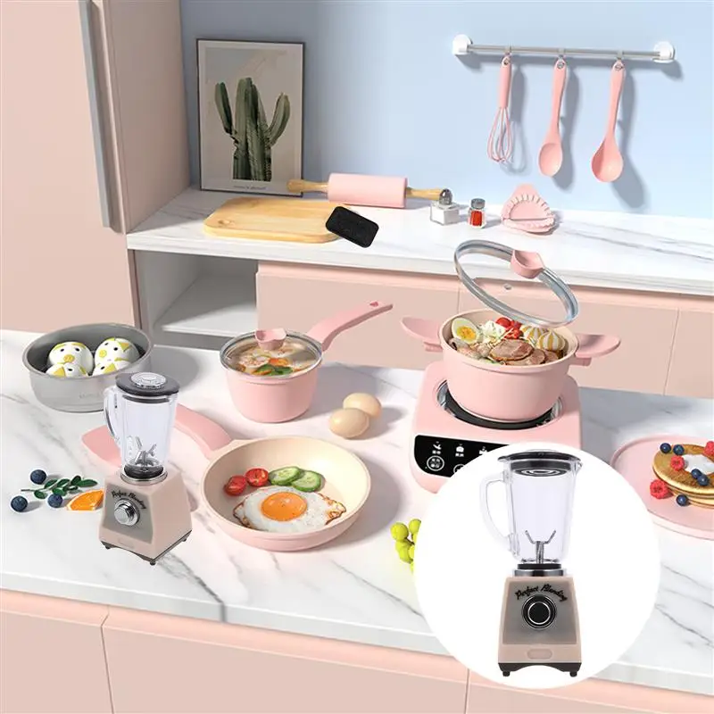 1:12 Miniature Scale Juicer ตุ๊กตาของเล่น Dollhouse Miniature ฉากอาหารเล่นของเล่นอุปกรณ์เสริมสําหรับเด็ก