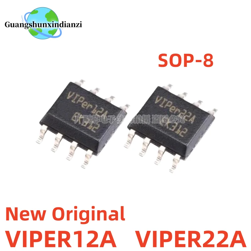 10PCS 100% New Original VIPER12A VIPER22A DIP-8 SOP-8 VIPER12ASTR-E VIPER22ASTR-E Power chip Best Quality In Stock