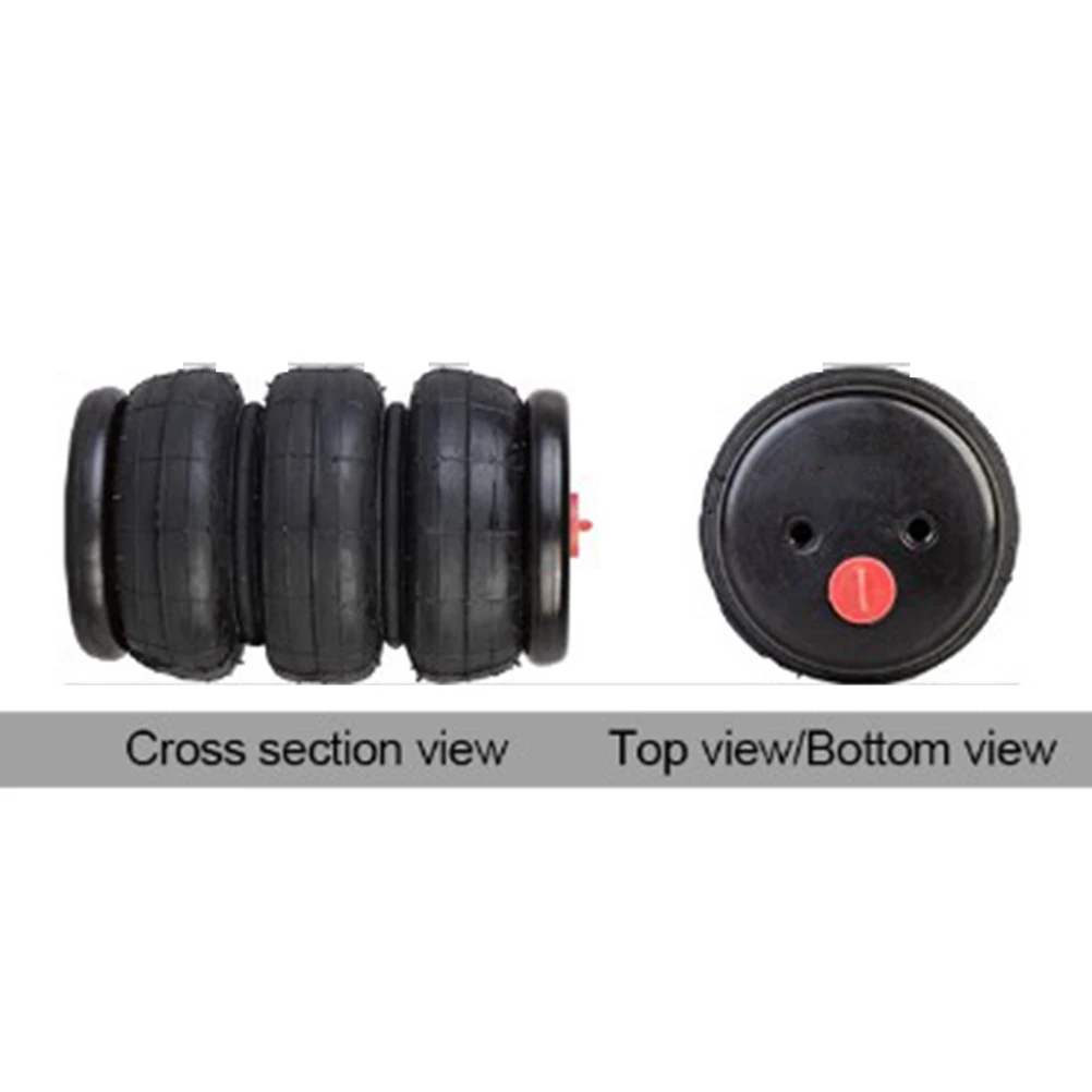 

NEW-Single 1/2 Port Inch Shock Absorber Rubber Shock Absorber Npt Air Suspension 113Mm Suspension For Truck