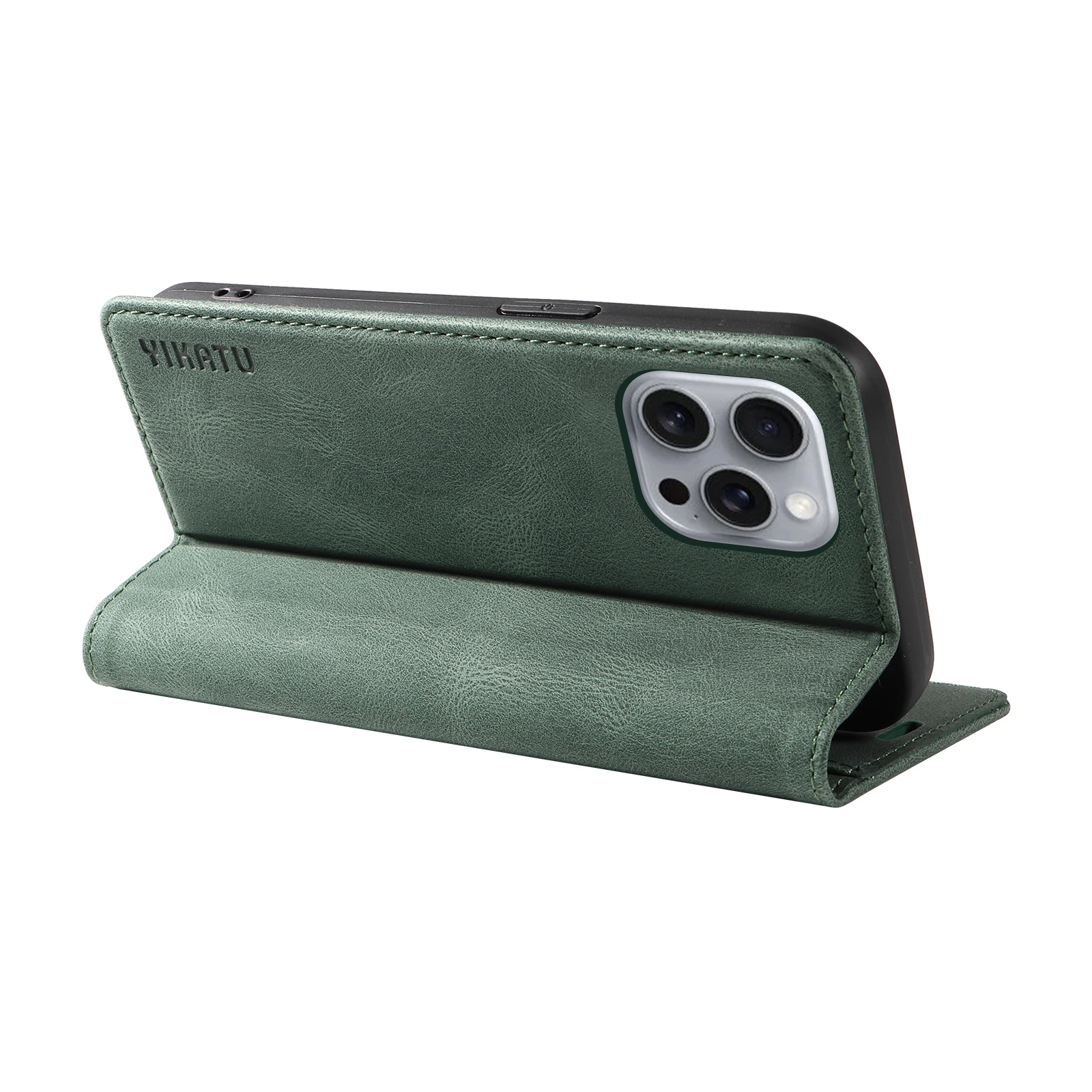 حافظة هاتف لهاتف iPhone16 E iPhone1617Air/Propromax مع حامل بطاقة حامل مغناطيسي من الجلد غطاء حماية مقاوم للصدمات