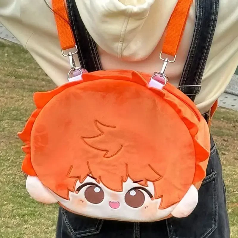 Haikyuu!! Anime Character Surrounding Shoyo Hinata Tobio Kageyama Kei Tsukishima Plush Cute Backpack Anime Commuting Bag