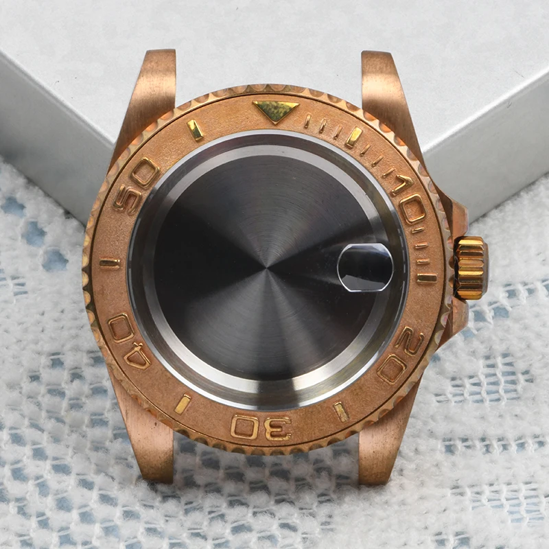 HEIMDALLR Watch case CUSN8 Bronze case For NH35A/NH36A Automatic Movement Water 200Resist Watch Retro Ghost Case