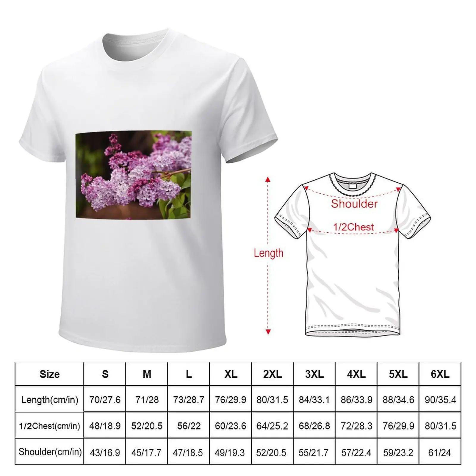 Lilacs T-shirt vintage clothes customs shirts graphic tees animal prinfor boys mens graphic t-shirts funny