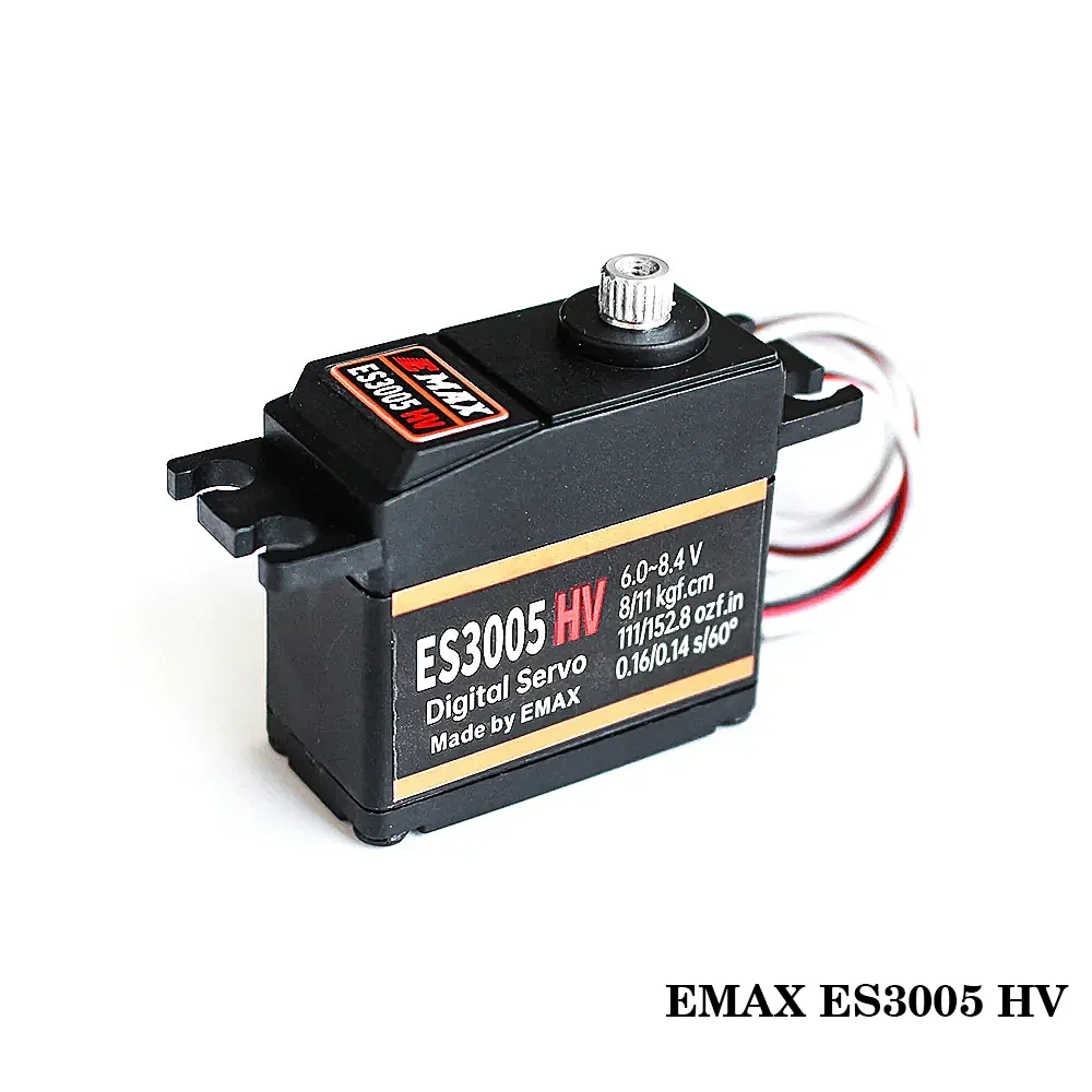EMAX-Metal Gear de Alta Tensão, Servo Padrão Digital e Simulação para Carro RC, Robô e Avião, Para Todos os Propósitos, ES3054 HV, 20G, ES3005 HV, 43G