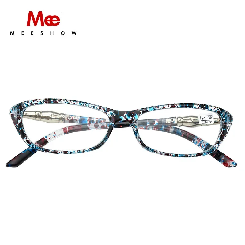 Messhow Reading Glasses Women\'s Glasses Metal Vintage Eyeglasses Cat Eye Bio Based Gafas De Lectura Presbyopia +1.75 1679